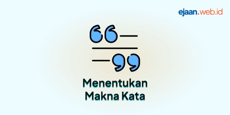 Menentukan Makna Kata